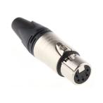 XLR коннектор женский 5 высшее распорка никель. сверху . серебряный ...Neutrik Neutrik NC5FXX (63-4576-77)