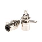 RCA гнездо женский никель ...1 пакет 5 штук RS Pro 411-071 (63-4616-77)