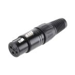 XLR коннектор женский 3 высшее распорка серебряный ...RS Pro 455-126 (63-4627-06)