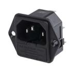IEC штекер мужской panel крепление 10A Bulgin PF0001/63 (63-4654-77)