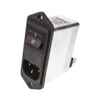IEC фильтр мужской IEC стандарт C14 panel крепление 5x20mm 2A 250 V ac