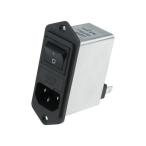 IEC фильтр мужской IEC стандарт C14 panel крепление 5x20mm 6A 250 V ac