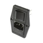 IEC штекер panel крепление 10A Bulgin BVB01/Z0000/10 (63-4769-14)