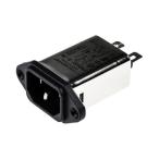 IEC фильтр мужской IEC стандарт C14 panel крепление 6A 250 V ac Schaffner FN9222-6-06 (63-4798-27)