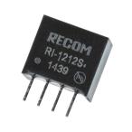  изоляция DC-DC конвертер 2W Vout 12V dc Iout 167mA Recom RI-1212S (63-4800-14)
