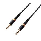 高耐久オーディオφ3.5AUXケーブル ストレート-ストレート 0.5m ブラック エレコム AX-35MS05BK (63-5732-76)