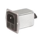 IEC фильтр мужской IEC стандарт C14 C18 panel крепление 2 плавкий предохранитель 5 x 20mm 1A 250 V ac (63-6585-43)