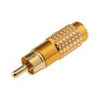 RCA штекер мужской золотой ...1 пакет 5 штук RS Pro 411-087 (63-6637-32)