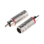 RCA штекер мужской никель ...1 пакет 5 штук RS Pro 411-104 (63-6637-33)