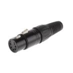 XLR коннектор женский 5 высшее распорка кабель крепление серебряный ...RS Pro 457-881 (63-6653-88)