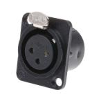 XLR коннектор женский 3 высшее распорка panel крепление RS Pro 457-942 (63-6653-92)