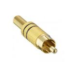 RCA штекер мужской золотой ...Lumberg 1573 01 V BLACK (63-6963-76)