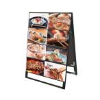  черный футляр для карточек подставка табличка B4 ширина 16 двусторонний tokiwa ..BCCSK-B4Y16R (63-7240-67)