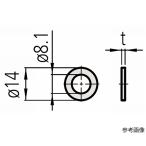 ワッシャー 1MM ミツトヨ 205461 (63-7260-13)