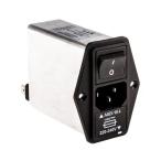 IEC фильтр мужской IEC стандарт C14 panel крепление 1 плавкий предохранитель 5 x 20mm 2.5A 250 V ac 1 коробка 20 штук 
