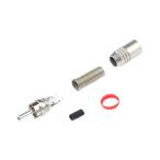 RCA штекер мужской никель серебряный ...1 пакет 5 штук RS Pro 181-7714 (63-7409-70)