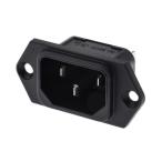 IEC штекер C14 мужской panel крепление 15A 1 коробка 50 штук Schurter 6100.3200 (63-7620-40)