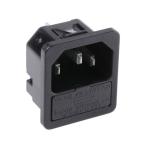 IEC штекер C14 мужской зажим in 10A 1 коробка 50 штук Schurter 6200.4310 (63-7620-46)