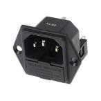 IEC штекер C14 мужской винт установка 10A 5 x 20mm RS Pro 811-7235 (63-8014-43)