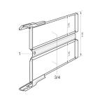 nVent - держатель адаптер 220mm x 6U Schroff 20800168 (63-8105-27)
