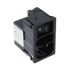IEC фильтр мужской IEC стандарт C18 panel крепление 2 плавкий предохранитель 5 x 20mm 1A 125 V ac,250 V ac 1 коробка 20 штук 