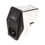 IEC фильтр мужской IEC стандарт C14 panel крепление 4A 250 V ac 1 коробка 10 штук (64-0102-20)