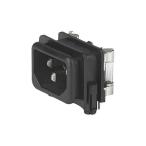 IEC штекер C14 мужской panel крепление 10A 5 x 20mm Schurter GSF1.2002.31 (64-0435-45)