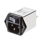 IEC Inlet filter 2-pole switched 1A Schaffner FN9264-1-06 (64-0589-53)