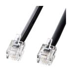 モジュラーケーブル 黒 サンワサプライ TEL-N1-1BKN2 (64-0894-64)