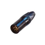 XLR коннектор мужской 4 высшее распорка кабель крепление золотой ...Neutrik Neutrik NC4MXX-B (64-1800-92)