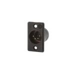 XLR коннектор мужской 4 высшее panel крепление серебряный ...Roxburgh EMC 703-0400 (64-2887-80)