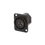 XLR коннектор женский 3 высшее panel крепление серебряный ...Roxburgh EMC 716-0301 (64-2888-03)