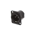 XLR коннектор мужской 3 высшее panel крепление серебряный ...Roxburgh EMC 717-0301 (64-2888-08)