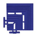 エコジョイントスノコ 角ふち 青100×100 テラモト MR0910923 (65-0332-76)