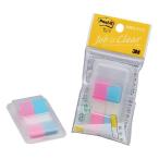 ポストイット ジョーブ ケース付ハーフ ローズ＆青 1パック 2色入 スリーエム 680DH-1 (65-0498-97)