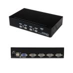 1U подставка крепление соответствует 4 порт одиночный VGA дисплей соответствует USB подключение KVM переключатель PC персональный компьютер CPU переключатель OSD функция 