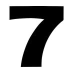 マグネット切り文字 ブラック 7 ダイドーハント 10177783 (65-1933-86)