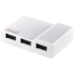 USB2.0 TV/PC対応セルフパワー4ポートハブ ホワイト BUFFALO BSH4A11WH (65-3407-70)
