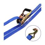 ラッシングベルト青 Jフック0.75ton 