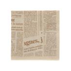 紙ナプキン 2プライ 四折 ニュースレター 未晒 50枚入 HEIKO 4528001 (65-9127-19)