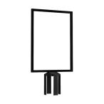 ベルトパーテーション 案内板 ブラック Y2K  (65-9641-08)