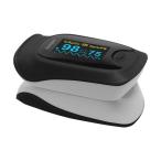 パルスオキシメータ カスタマイズモデル ブラック ちゃいなび pulse-500D01-Black 医療機器認証取得済 (67-2384-44)