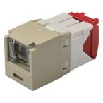 カテゴリ5E シャッター付モジュラージャック アイボリー パンドウイットコーポレーション CJH5E88TGEI (67-6602-75)