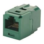 カテゴリ6 JJアダプタ RJ45中継用ジャック 緑 パンドウイットコーポレーション CC688GR (67-6604-97)