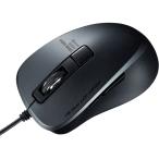 有線Type-CブルーLEDマウス 5ボタン・静音タイプ サンワサプライ MA-BLC156BK (67-9322-12)