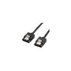 ラッチ付 シリアルATAラウンドケーブル 20cm ainex SATR-3102BK (68-0583-75)