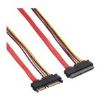 SATAケーブル SATA+電源ケーブル オス-メス 変換名人 SPAB-CA50 68-5625-42