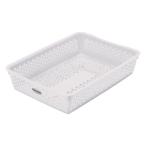 フランクバスケット A4 ホワイト サンコープラスチック 43096 (68-9468-13)