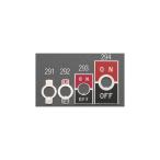 12.5mm用 トグルスイッチ文字版 エスコ EA940DH-291 (78-0811-59)