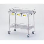 ストレージステンレスカート 2段 イエロー 幅750mm/引き出し3個 アズワン CHW-2H-Y  ...